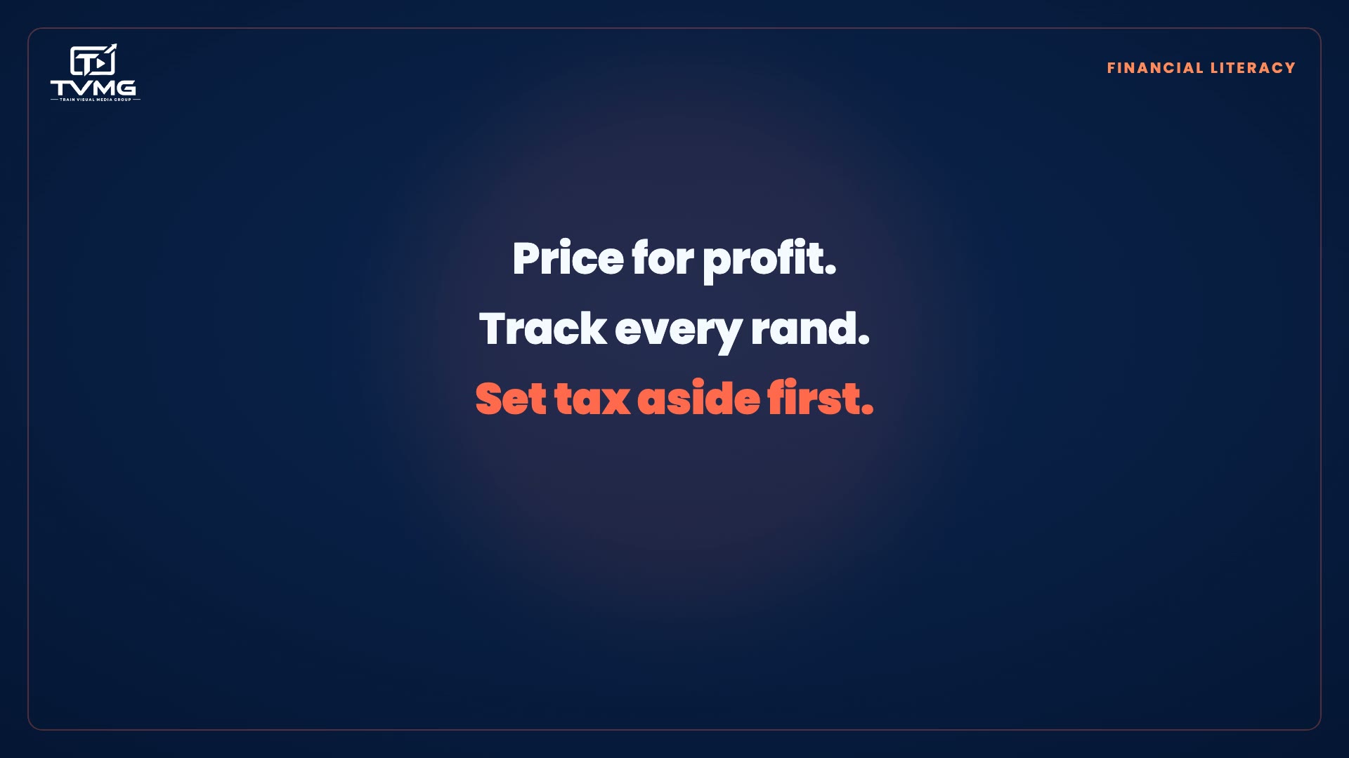 Financial Literacy for Small Business (kinetic typography sample)